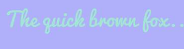 Image with Font Color A1E6D5 and Background Color AFAFFA